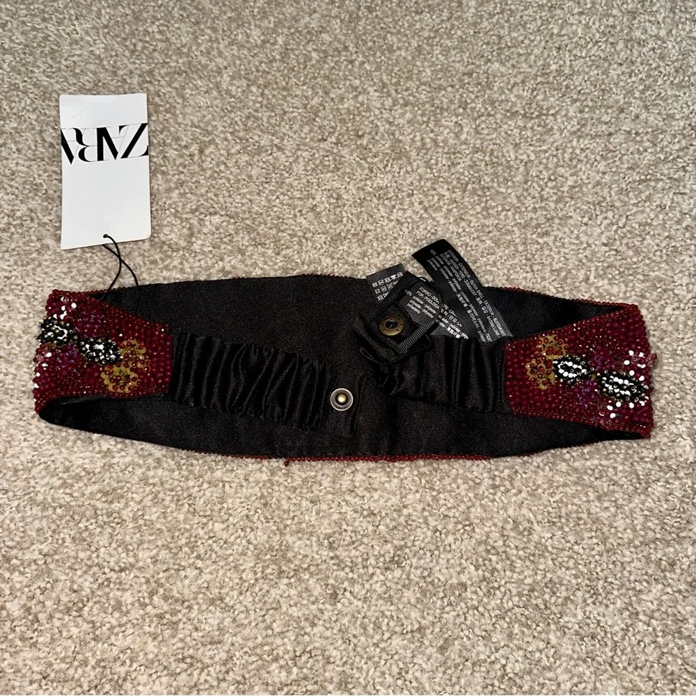 ZARA Beaded Sash Belt